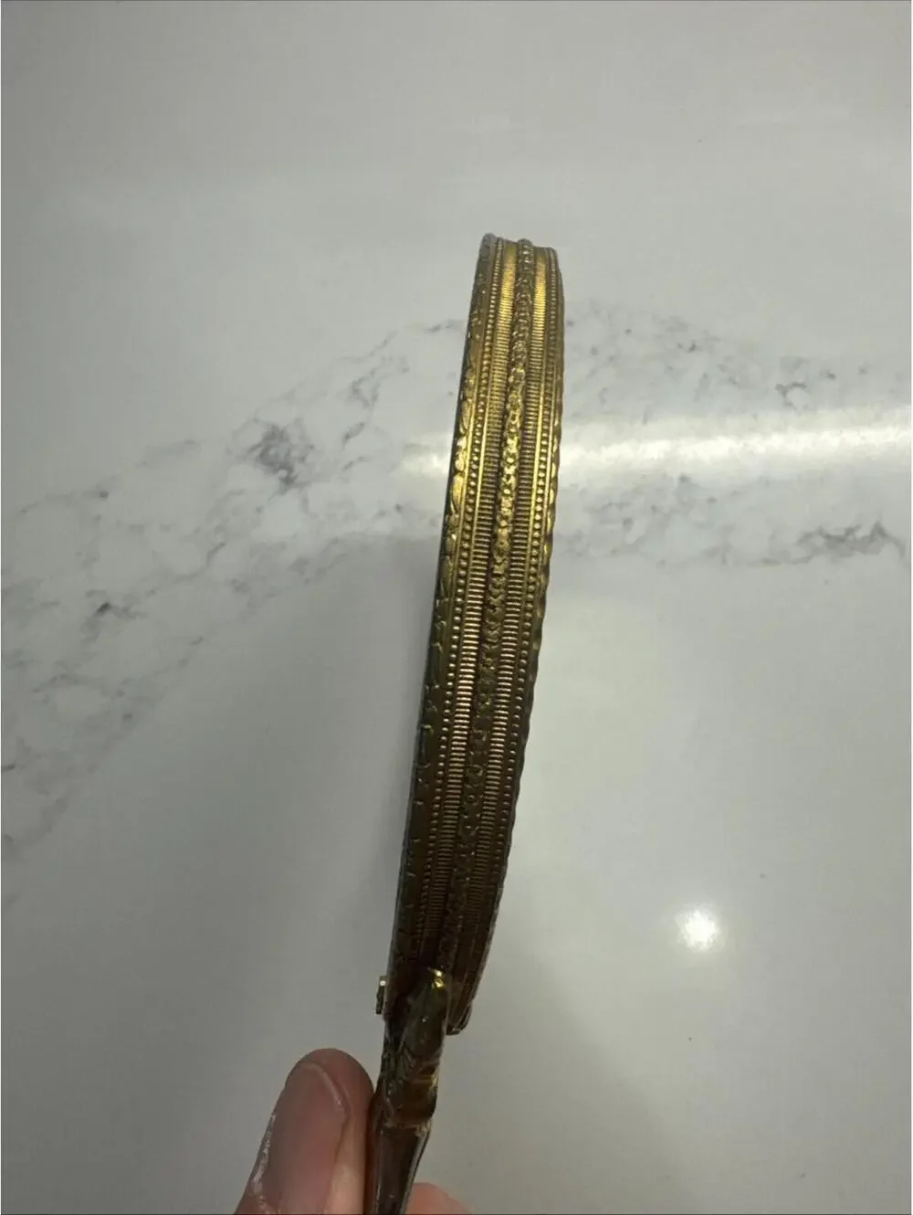 VINTAGE VANITY DRESSER HAND Mirror